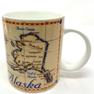 Alaska map mug by arctic circle